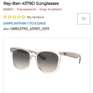 RayBan sunglasses RB 4379D used